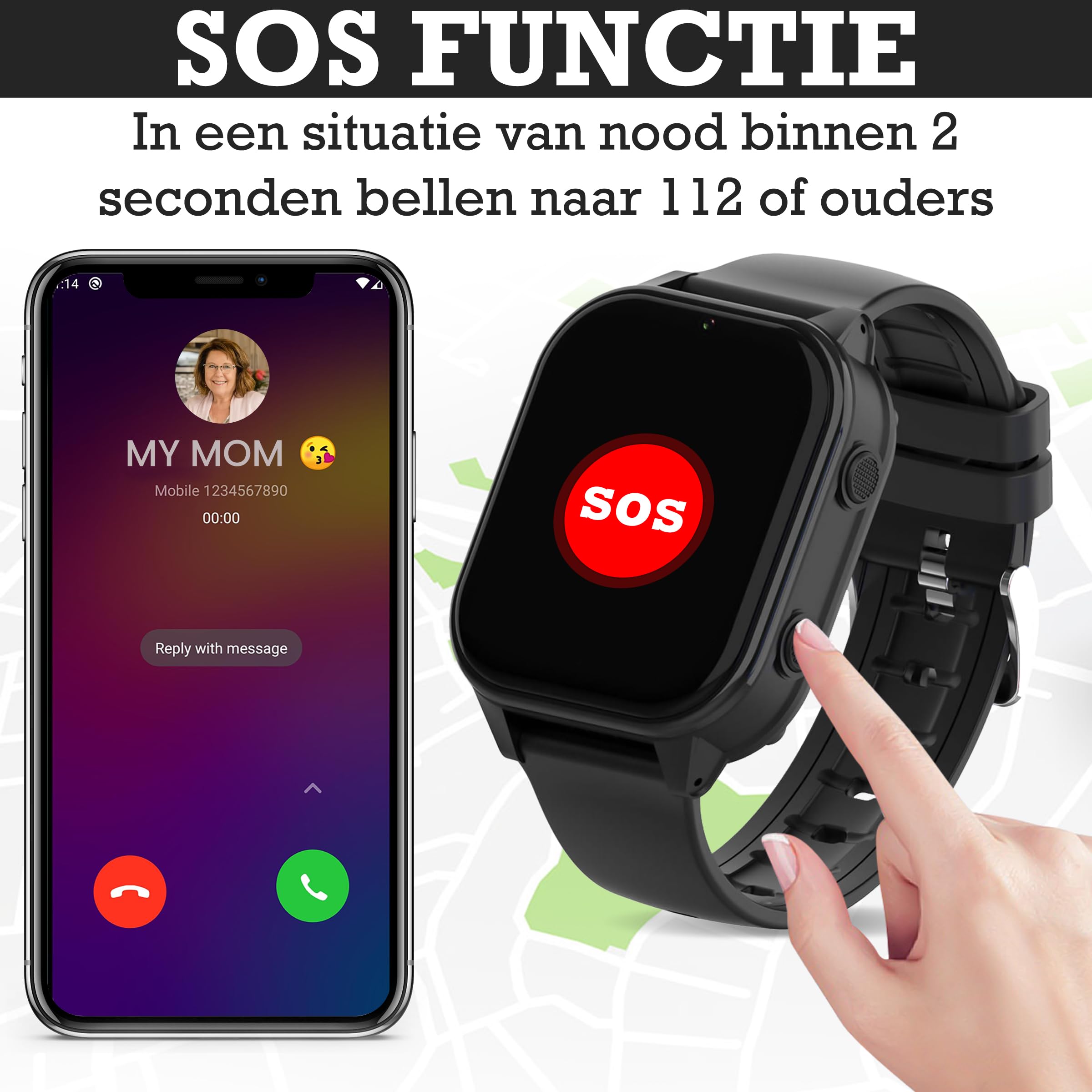 4G Smartwatch Kinderen - GPS Horloge Kind - HD Videobellen Stappenteller Speelgoed Incl Simkaart 4G Smartwatch Kinderen - GPS Horloge Kind - HD Videobellen Stappenteller Speelgoed Incl Simkaart
