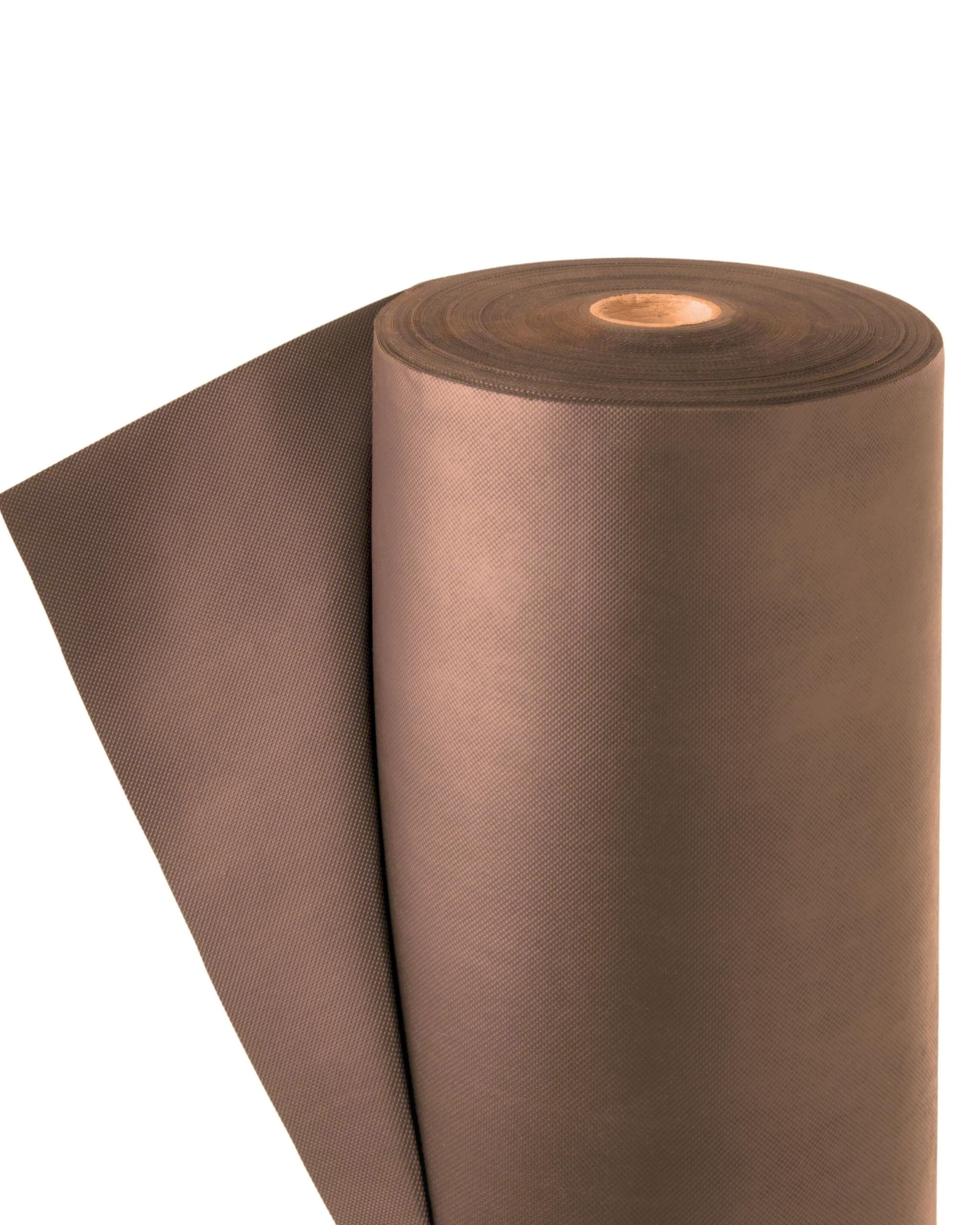 EraGreen Premium Telo anti-​infestanti 80g/​m² marrone - 1,​6m x 10m Telo per pacciamatura per giardino, permeabile all'acqua e stabile ai raggi UV - Tovaglia anti-​erbacce ideale per giardino e aiuola