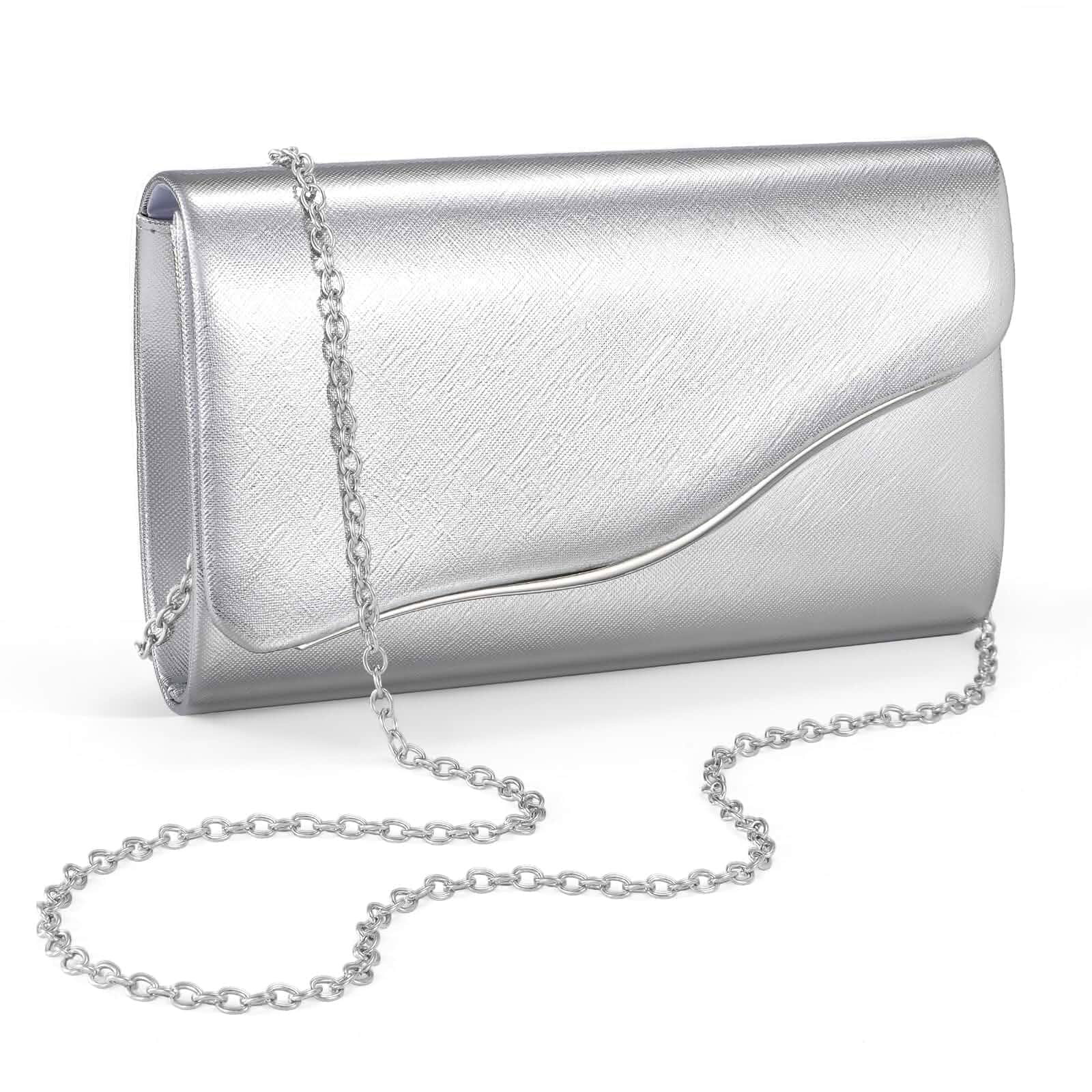 XquiziFit Clutch Purses for Women Formal Evening Clutch with Detachable Chain