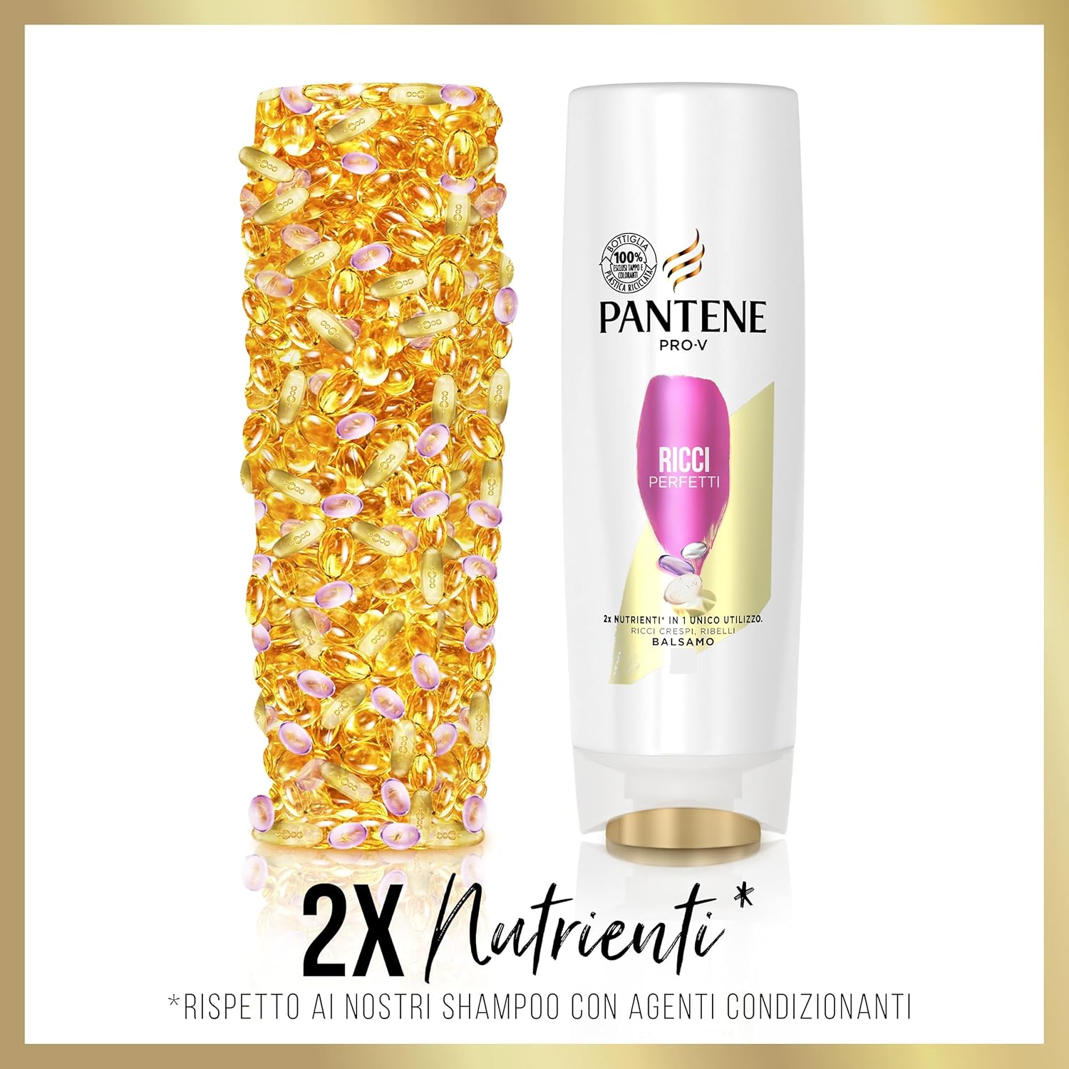 Pantene Pro V Balsamo Ricci Perfetti per Ricci Luminosi e Corposi Cassa 250ml X6 - Immagine 3