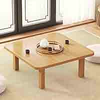 Amazon.co.jp: 折りたたみ式竹製テーブル、和風家庭用正方形竹製