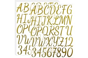 360 Piece Self-Adhesive Glitter Alphabet Stickers for Crafts