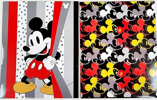 Miniatura 5 de Innovative Designs Mickey - Juego de 2 carpetas portafolios con 2 bolsillos, multicolor