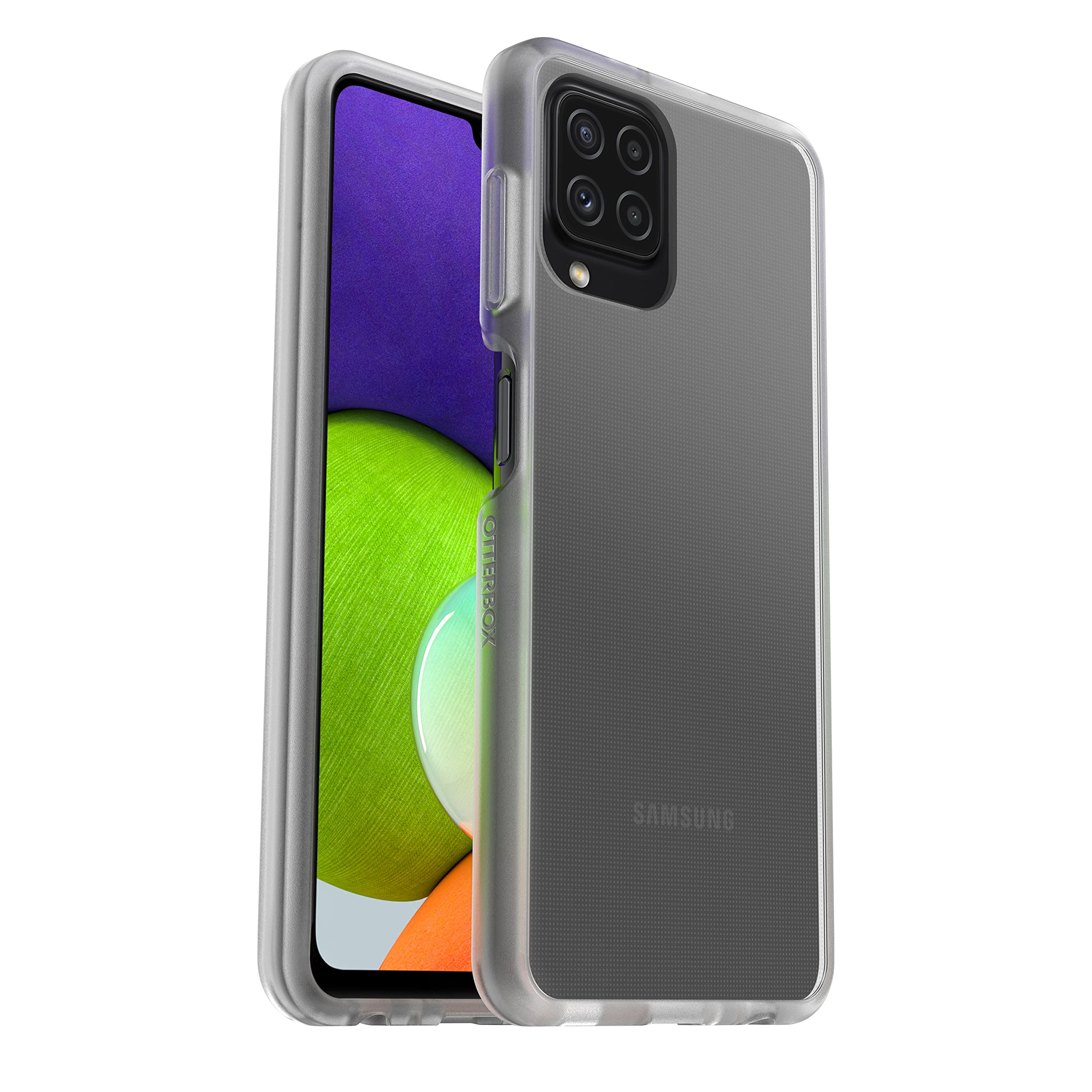 OtterBox Sleek Series Case for Samsung Galaxy A22, Shockproof, Drop proof, Ultra-Slim, Protective Thin Case, Tested to Military Standard, Clear, No Retail Packaging
