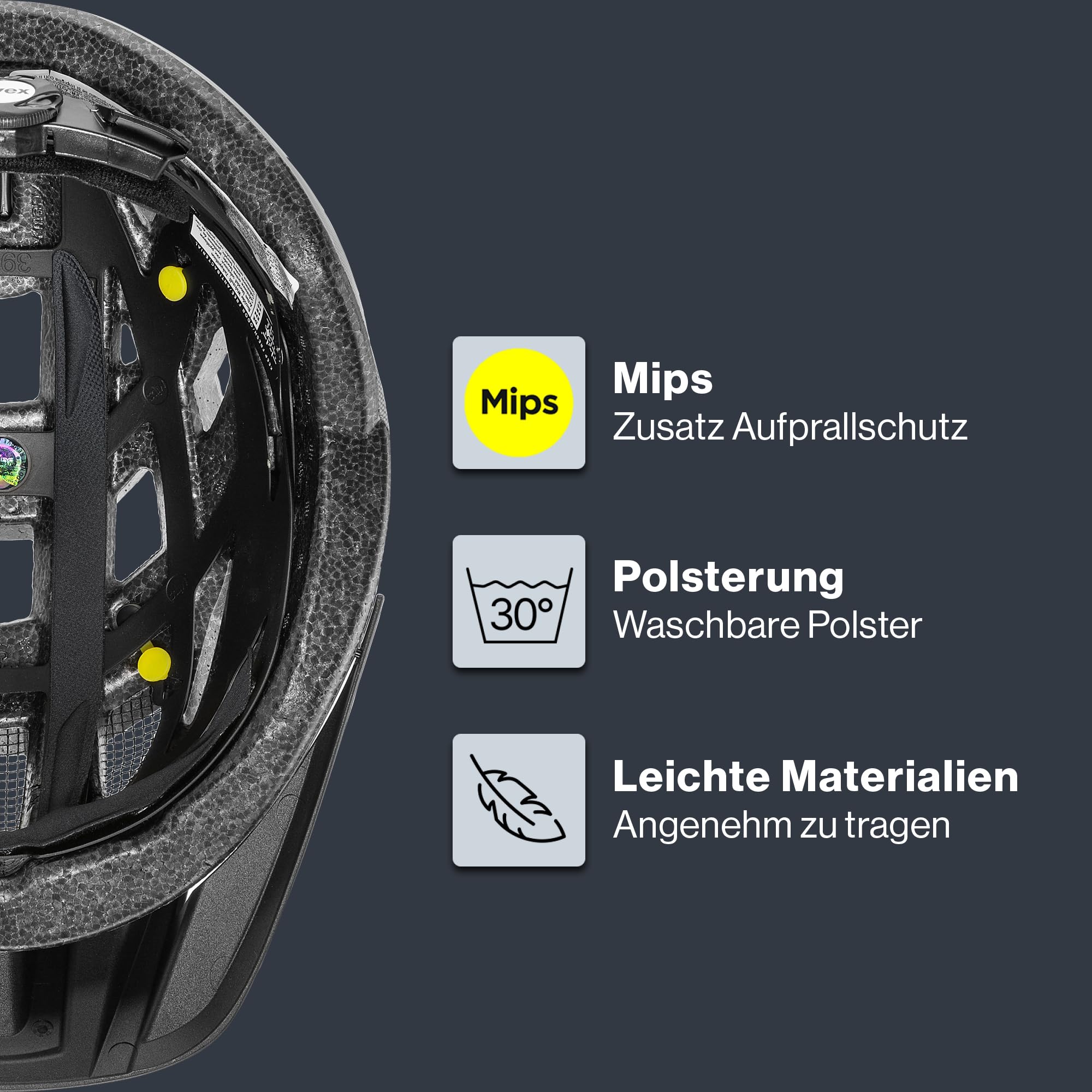 uvex i-vo cc MIPS - Leichter Allround-Helm für Damen und Herren - MIPS-Sysytem - erweiterbar mit LED-Licht