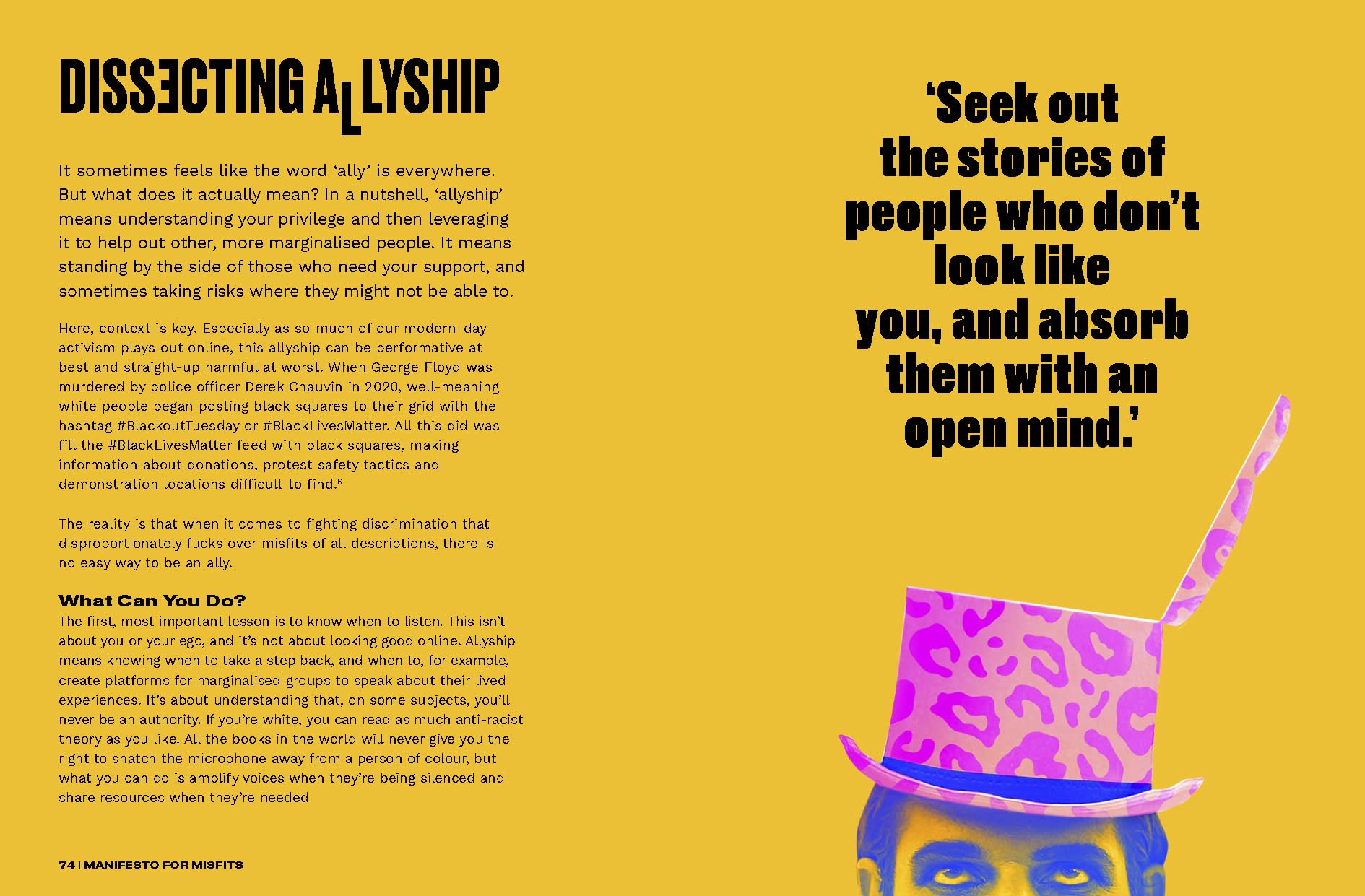 Sink the Pink's Manifesto for Misfits /anglais: Be Different, Be Free, Be You