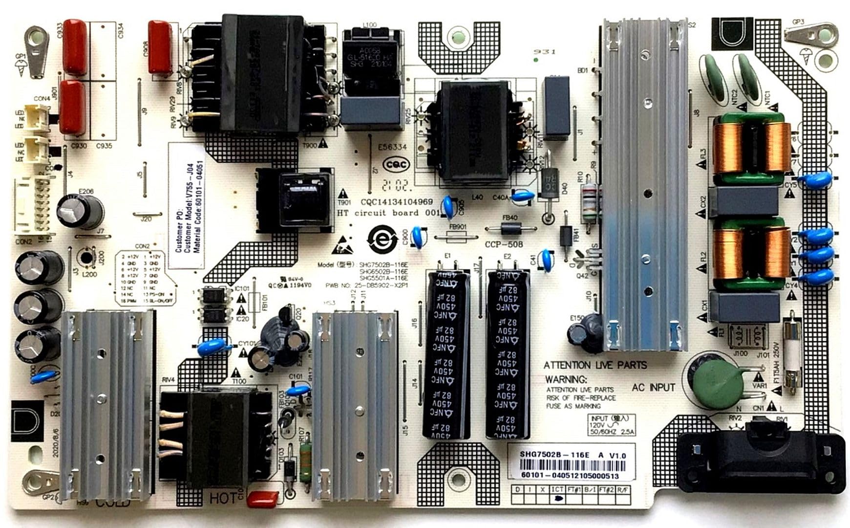 Amazon.com: Power Supply Board 25-DB5902-X2P1 (60101-04051