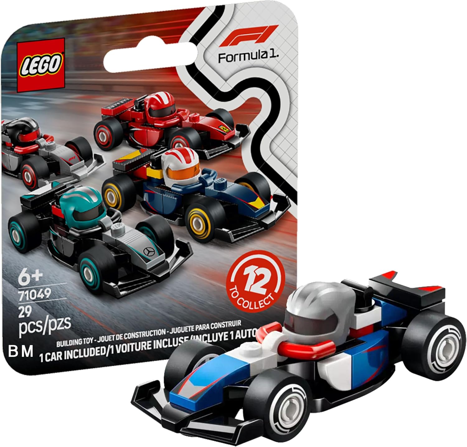 LEGO F1 Collectible Race Car, Visa Cash Up RB | VCARB F1 Team Race Car [71049-8]