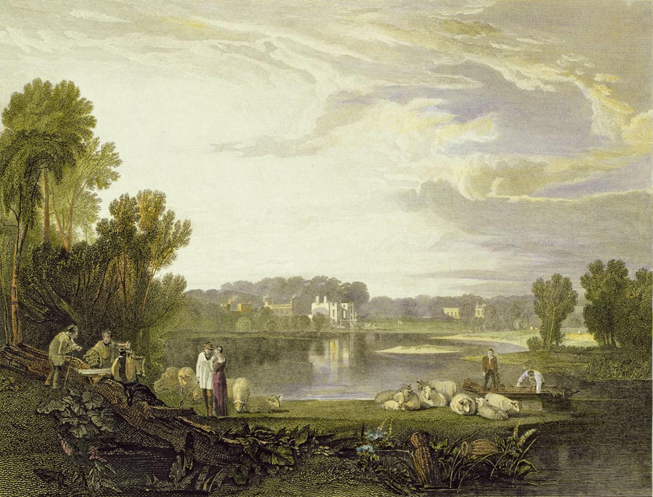 Cuadros de Turner para pasillo pintura Villa Twickenham que amplia tu espacio 5