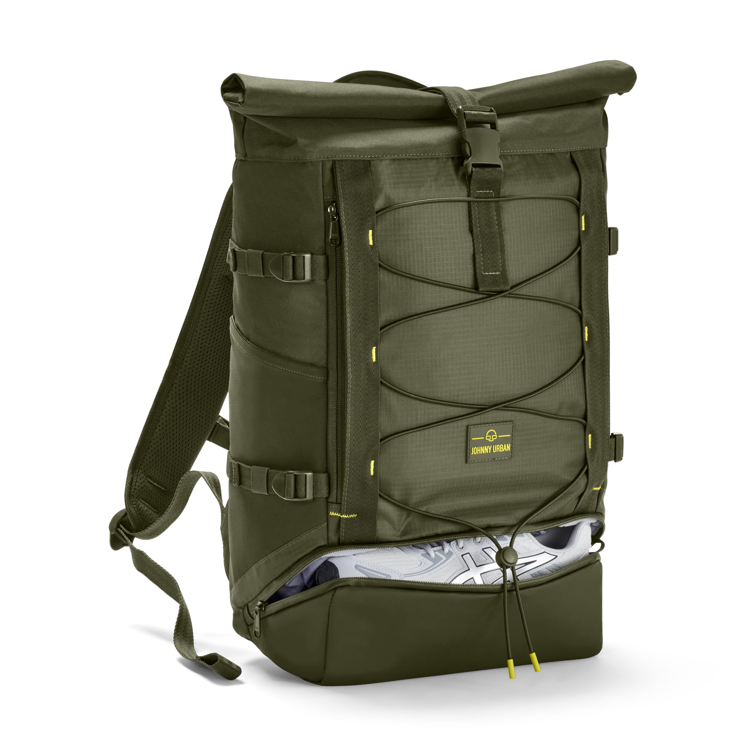Johnny Urban Plecak męski i damski - Allen Large Move - plecak na piesze wycieczki, sport i wypoczynek - Rolltop na zewnątrz - kieszeń na laptopa 40.0 cm - wodoodporny