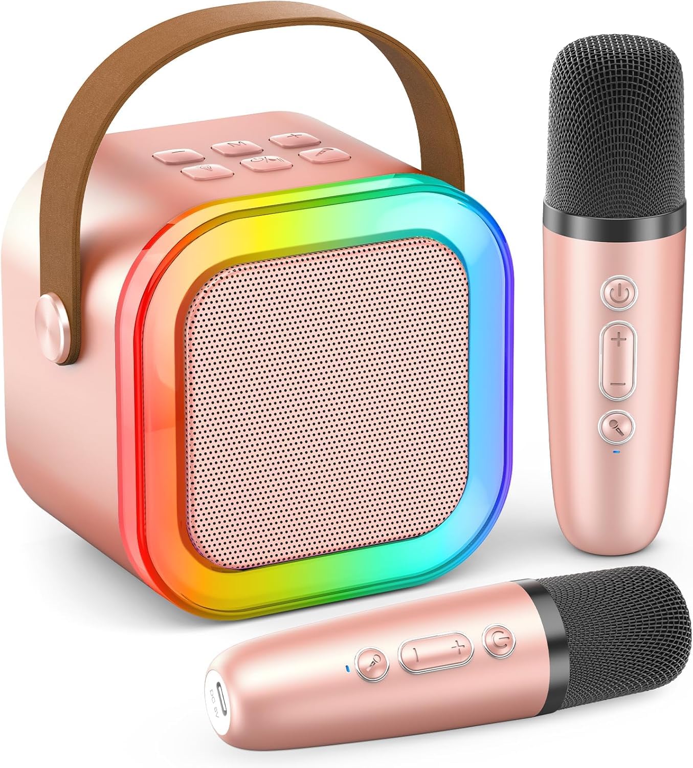 Amazon | MonoKi カラオケセット Bluetooth5.3 スピーカー ワイヤレス