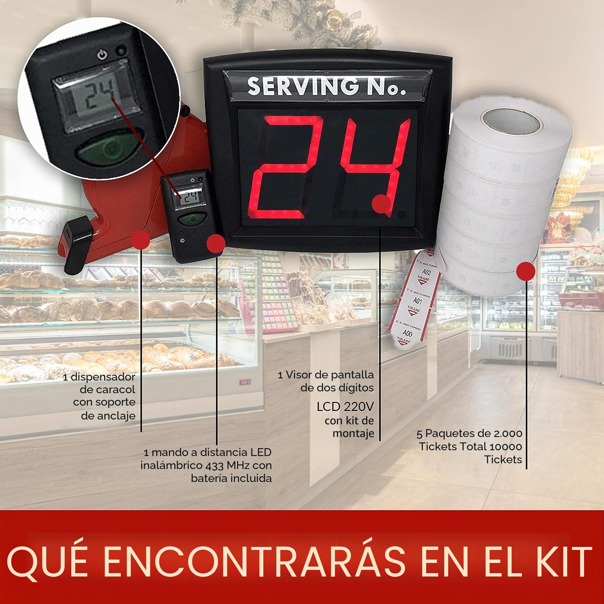 Impretech International Group Sistema Completo de Gestión de Turnos-Listo para Usar