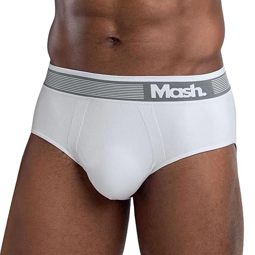 Cueca Slip Mash Sem Costura Microfibra Poliamida Toque Gelado Masculina