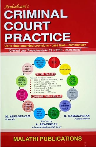 20th Revised Edition (2022) on CRIMINAL COURT PRACTICE (Up-to-date amended provisions - Case Laws - Commentary) / Very Useful for Criminal Side Lawyers and Juniors/Latest