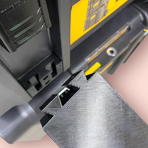 Miniatura 8 de Generic Soporte de regla cuadrado en T de doble nivel con borde cuadrado 5 en 1 compatible con Dewalt Tough Systems 2.0, ABS impreso en 3D, 5