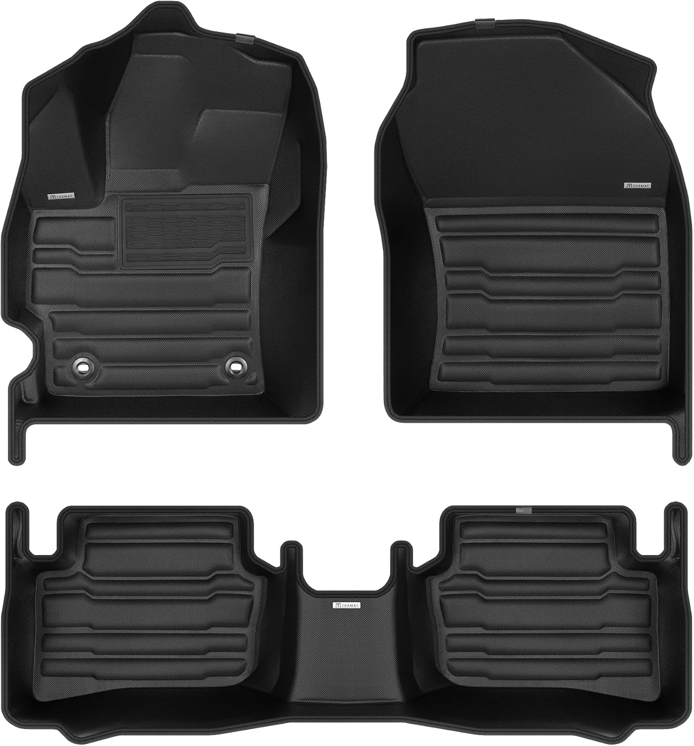 TuxMat - for Toyota GR Corolla 2023-2026 Models - Custom Car Mats - Maximum Coverage, All Weather, Laser Measured - This Full Set Includes 1st and 2nd Rows