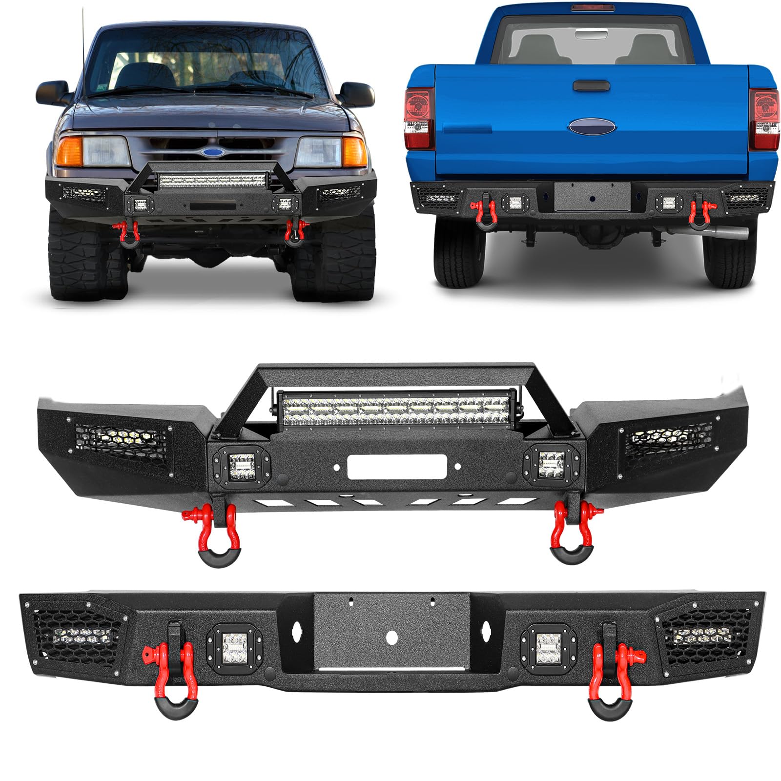 Ford Ranger Modular Winch Ready Bumpers For 1993 Ford Ranger Affordable Offroad Erangermod