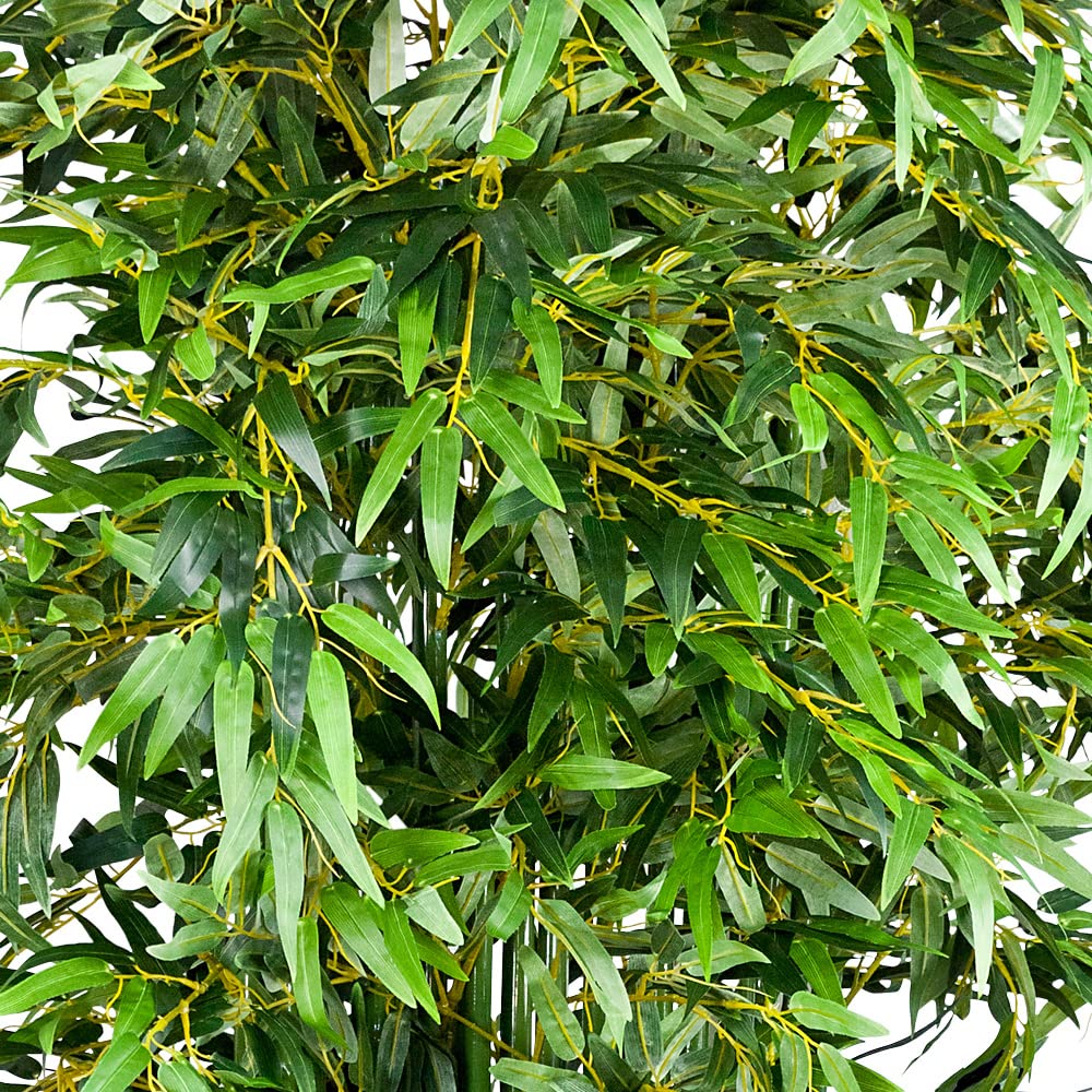 Bambou Plante Arbre Artificielle Brise Vue 200cm Bois Véritable Decovego
