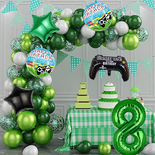 Miniatura 6 de 6 globos de control para cumpleaños, decoraciones de papel de aluminio Mylar para juegos (8)