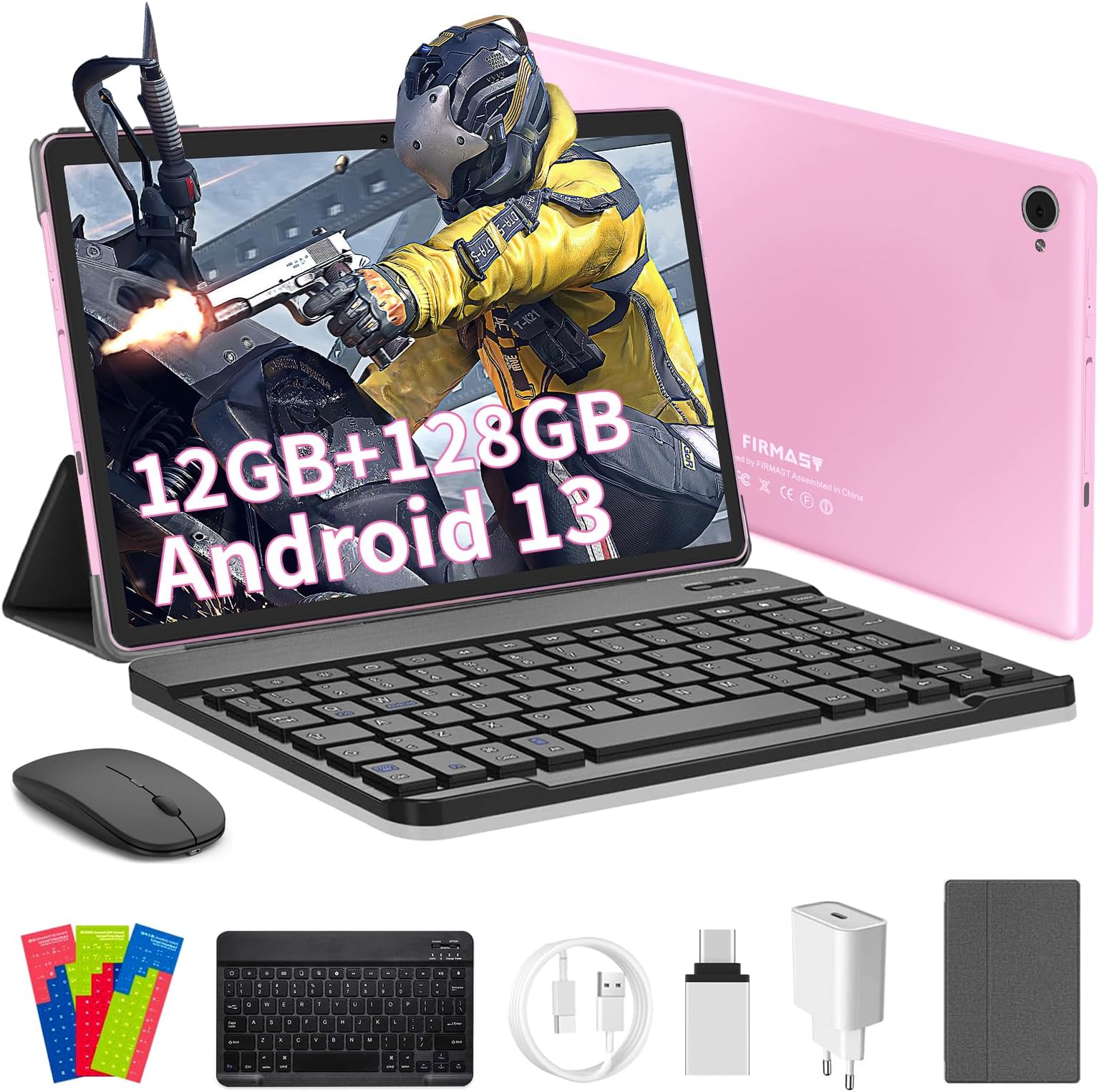 OUZRS Android 13 Tablet 10 Zoll, 12GB RAM + 128GB ROM , Tablet PC ...