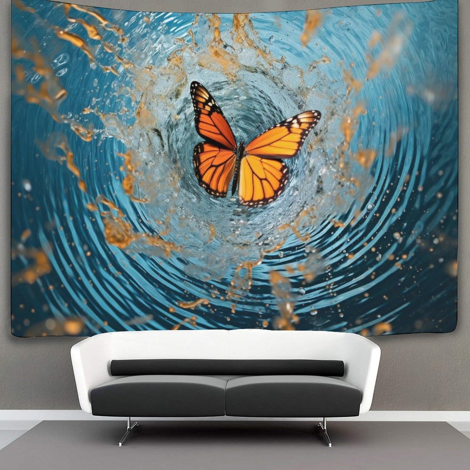 kaiyun 150cmx200cm Tapestry Butterfly Tapestries 3D Printing Wall Hanging Home Decorations