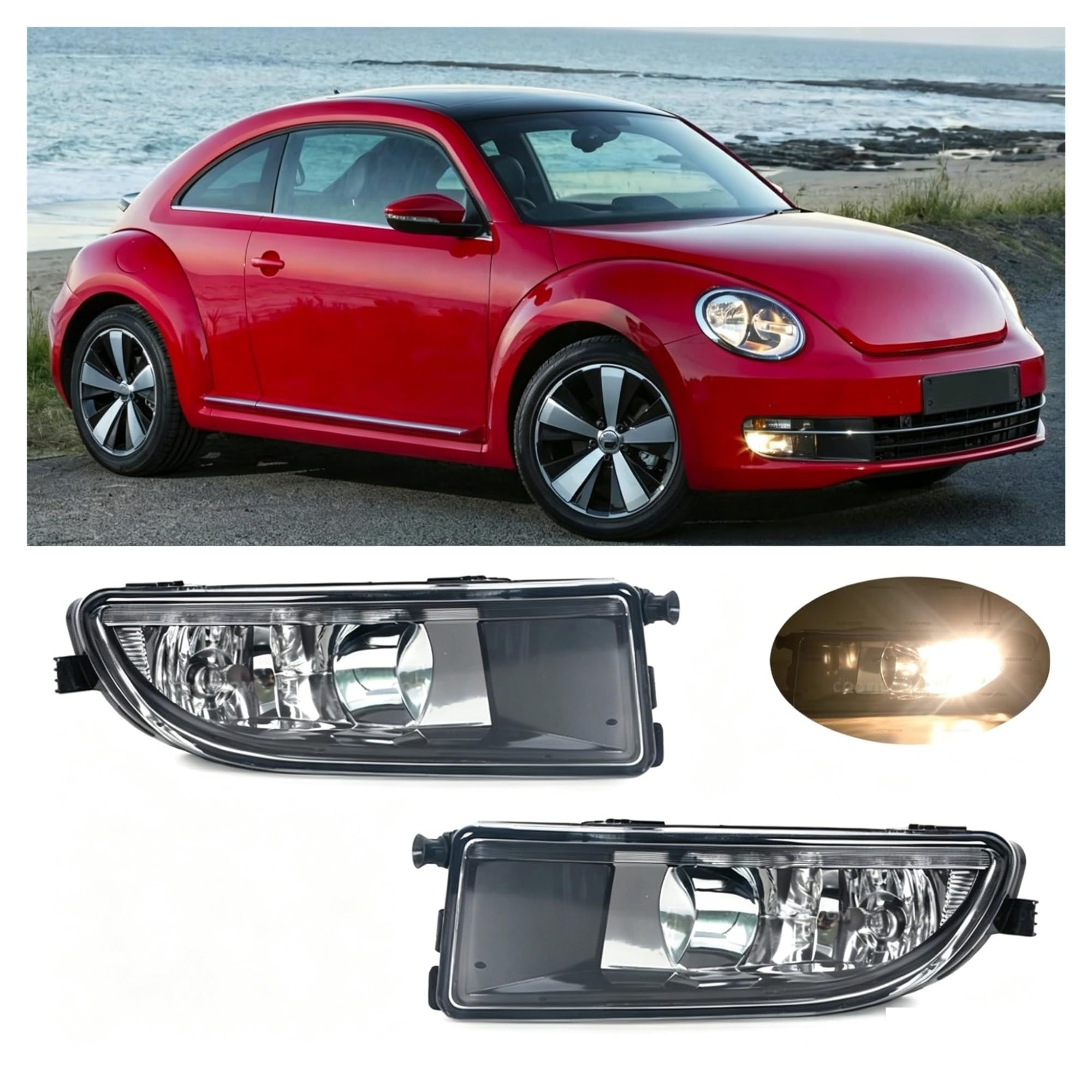 Lampada Fendinebbia Paraurti Anteriore Auto Con Lampadine Alogene 5C5 941 699C 700C Per Per Beetle 2012 2013 2014 2015 2016 Luci Lavoro Fuoristrada