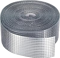 Vista 11 de SATINIOR 3000 piezas de azulejos de espejo de bola de discoteca autoadhesivos para manualidades, adhesivos pequeños de bola de discoteca de 5 x 5