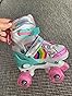 PIPIZHU Rolschaatsen voor Kinderen, Verstelbare Quad Roller Skates met 8 PU Light Up Wielen, Knipperende Kinderskates voor Jongens en Meisjes, Instelbare Maat (S