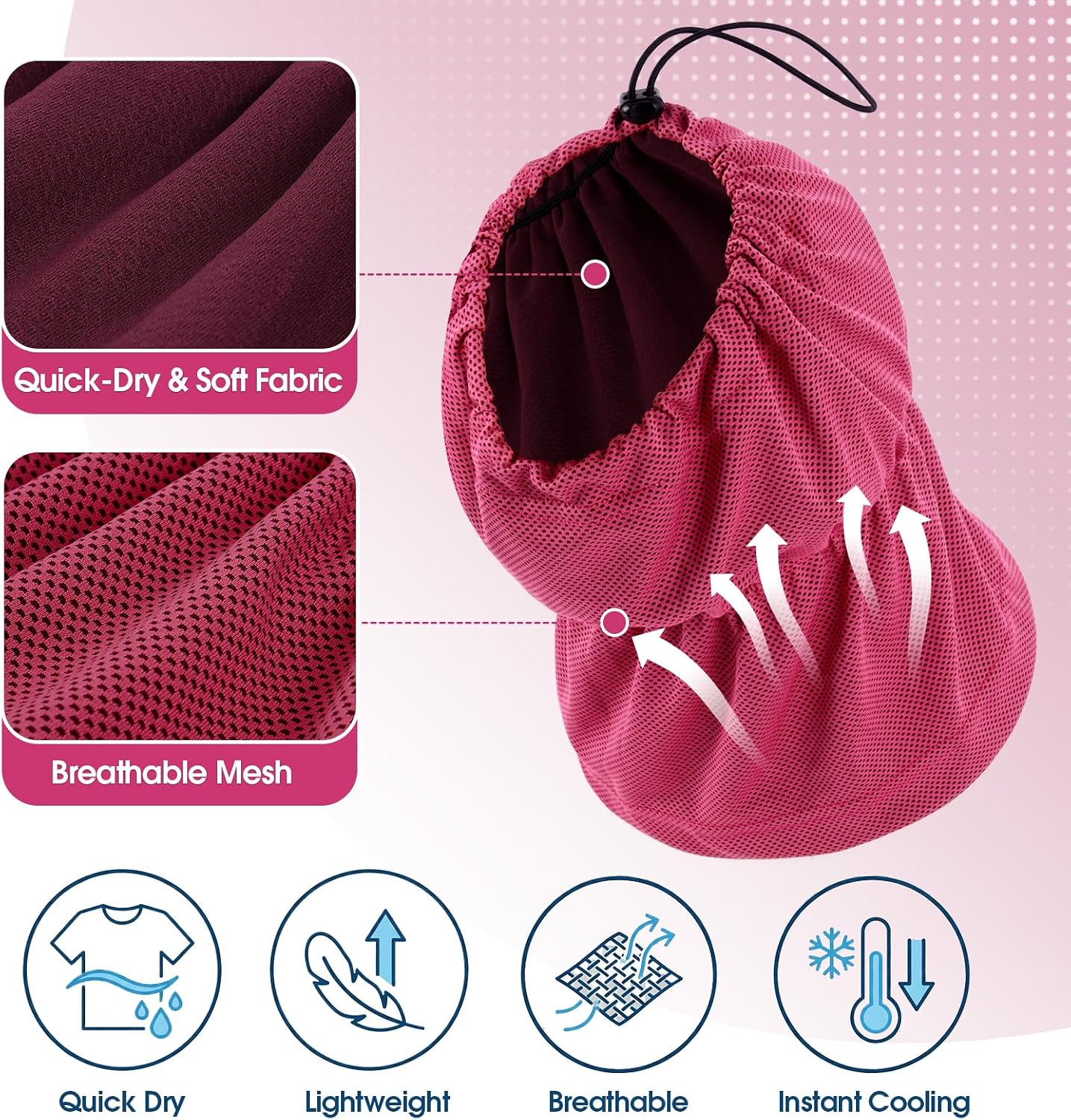 ROZKITCH Cocker Spaniel Ear Snood Anti Seed for Ear Protection Rosered M image 2