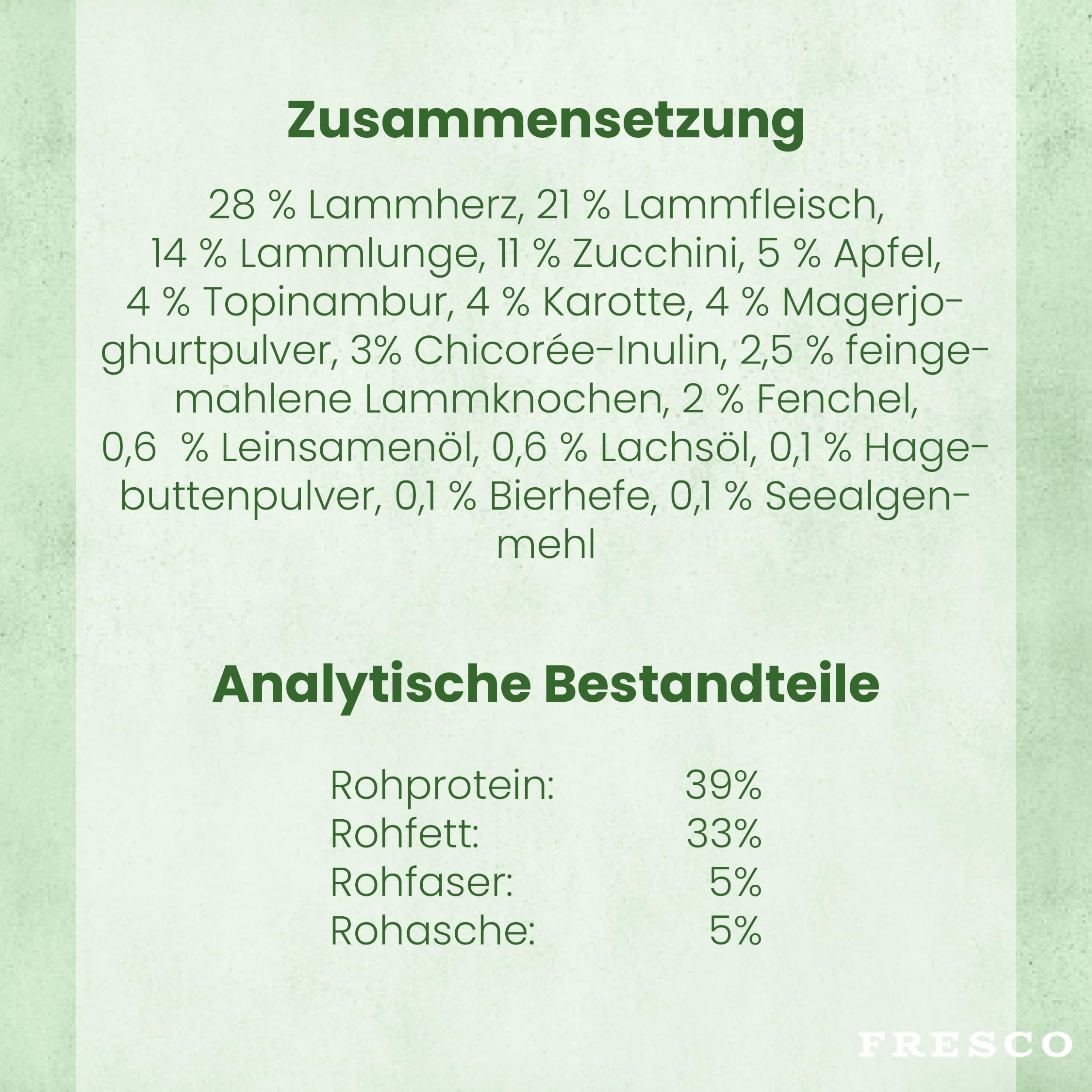 FRESCO Dog TrockenBarf für Hunde Junior Lamm 2,5kg | Für Welpen & Junghunde