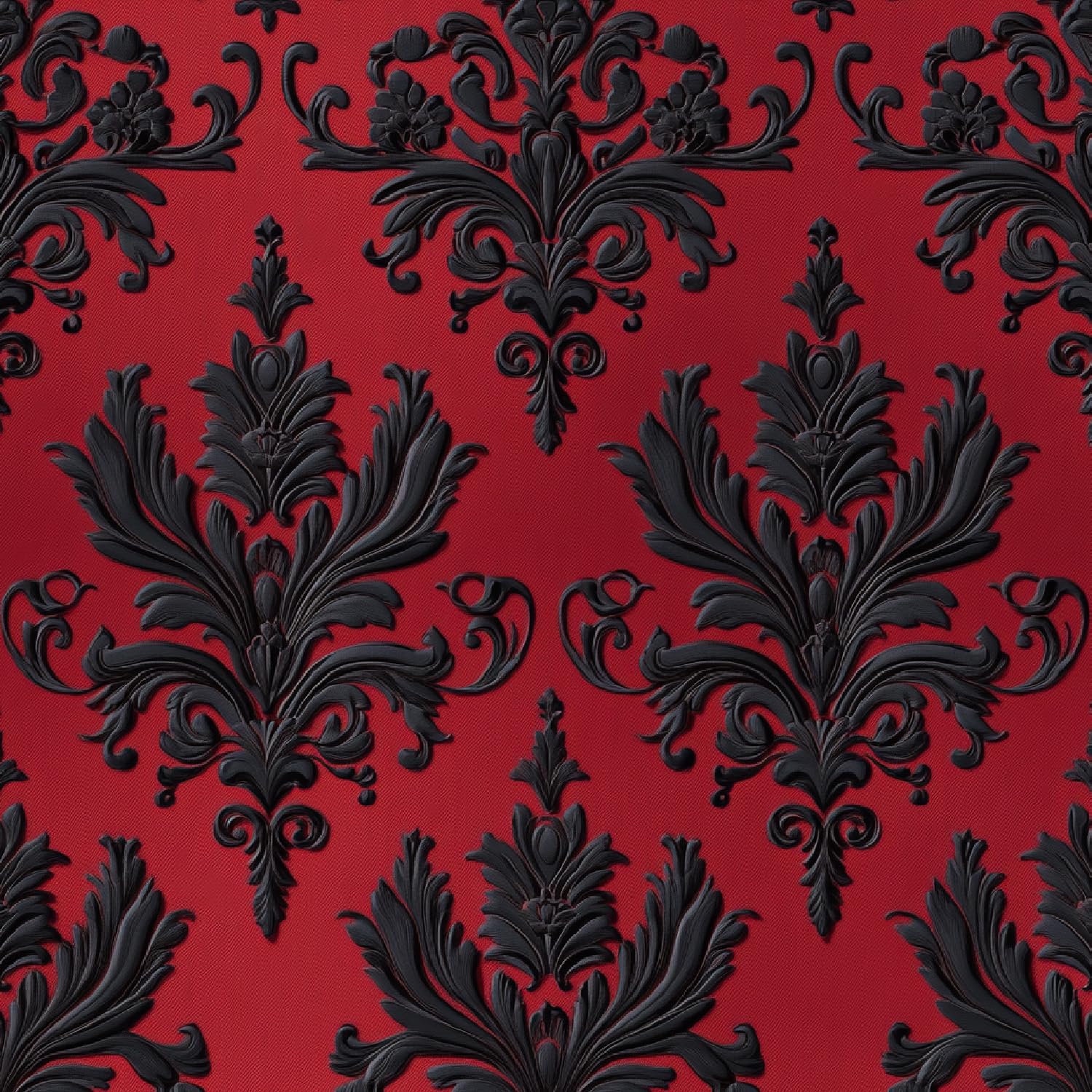 Flowers Plants Peel and Stick Wallpaper 3D Printed European Style Retro for Boys Girls Teen Bedroom Living Room Kitchen Removable Decor Wall Mural Paper 17.3"x118" — image 1