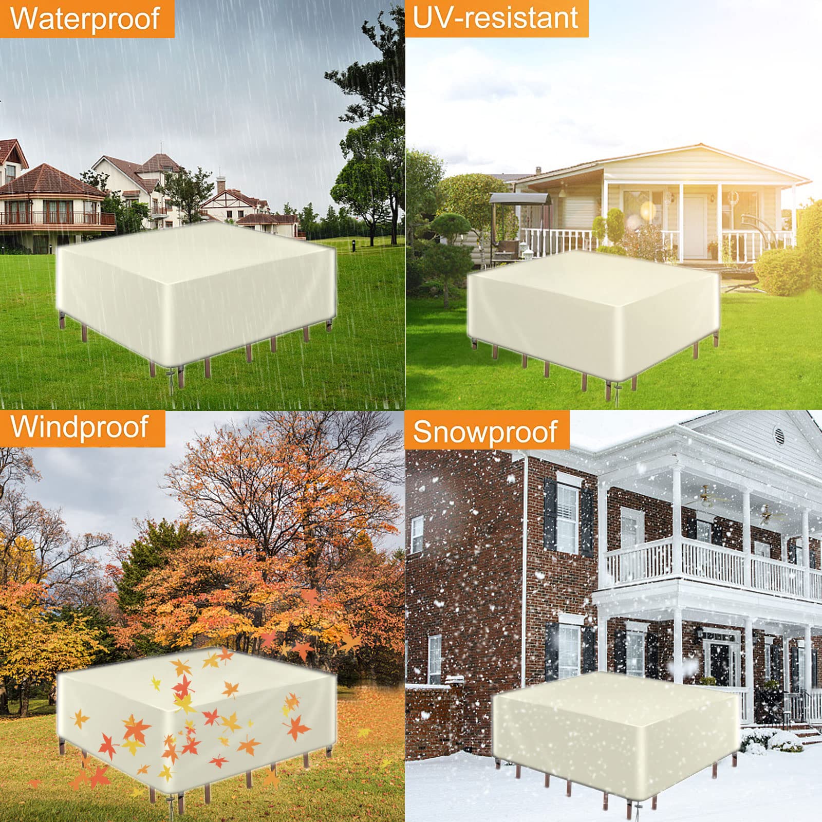 Copertura impermeabile per mobili da esterno, resistente, in