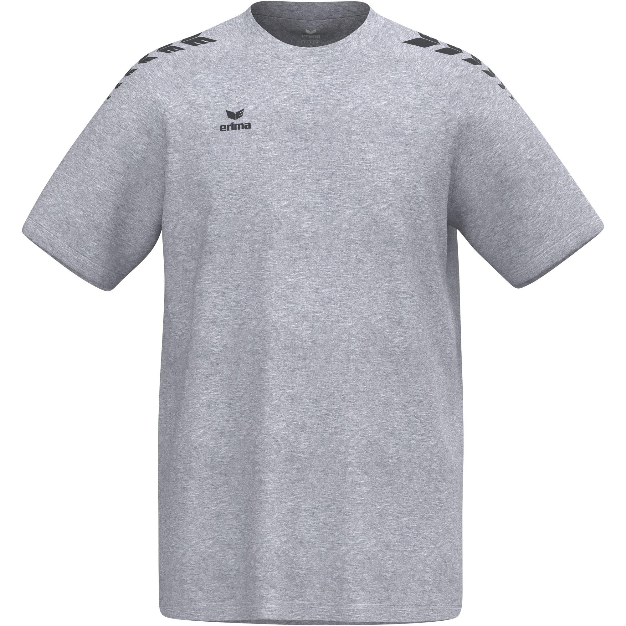 Erima Unisex Children's CMPT 3 Wings T-Shirt (2082554), Grey Melange/Black, 152