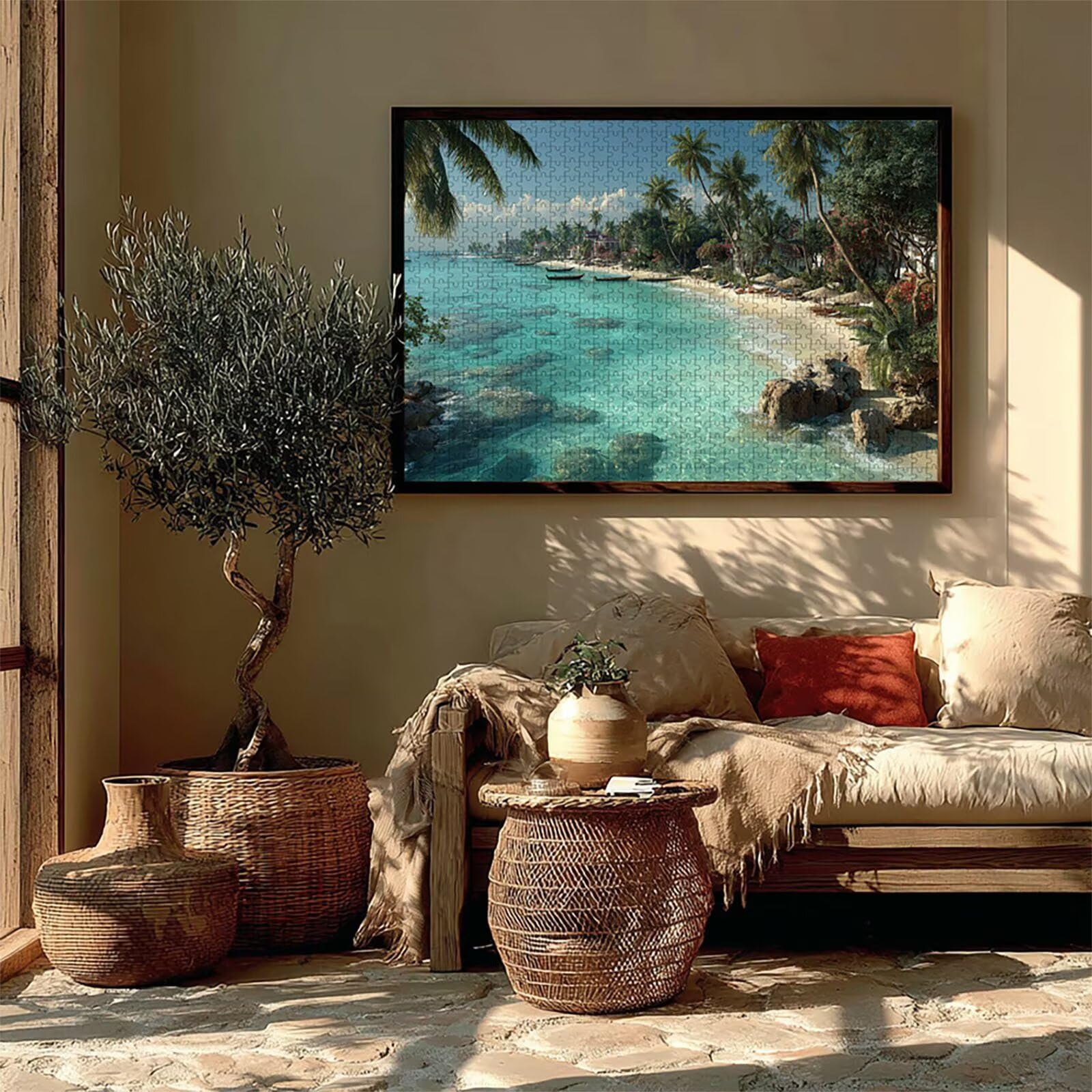 Vista Mare Puzzle 3000 Pezzi Adulti, Puzzle Legno con Scatola 122x81cm, DIY Giochi Divertenti per Familiar, Idea Regalo Uomo e Donna, Squisita confezione Regalo, Estate Decorazioni, (Albero) B-7615