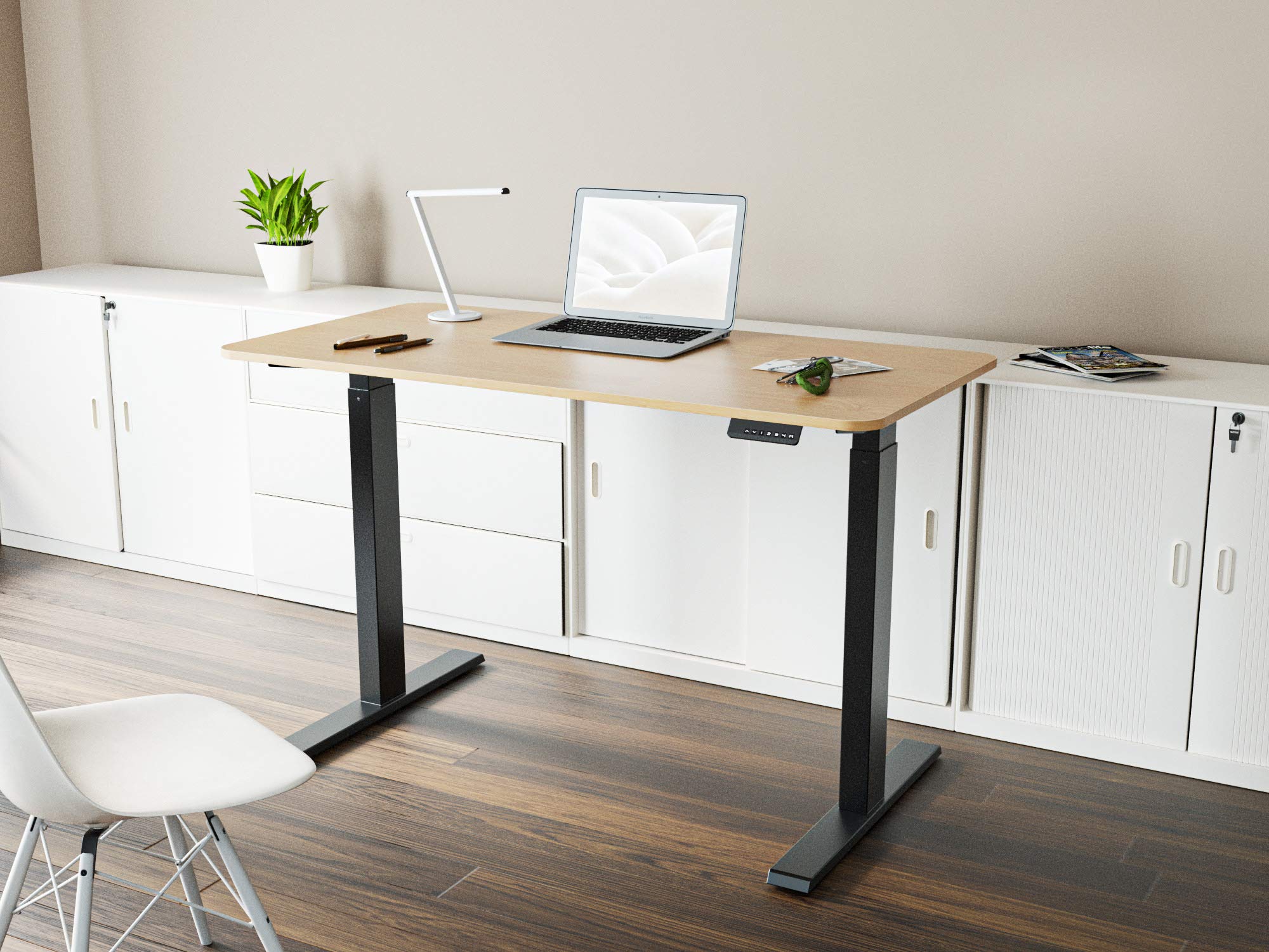 Electric Stand up Desk Frame Aludest Dual Motor Height Adjustable Sit