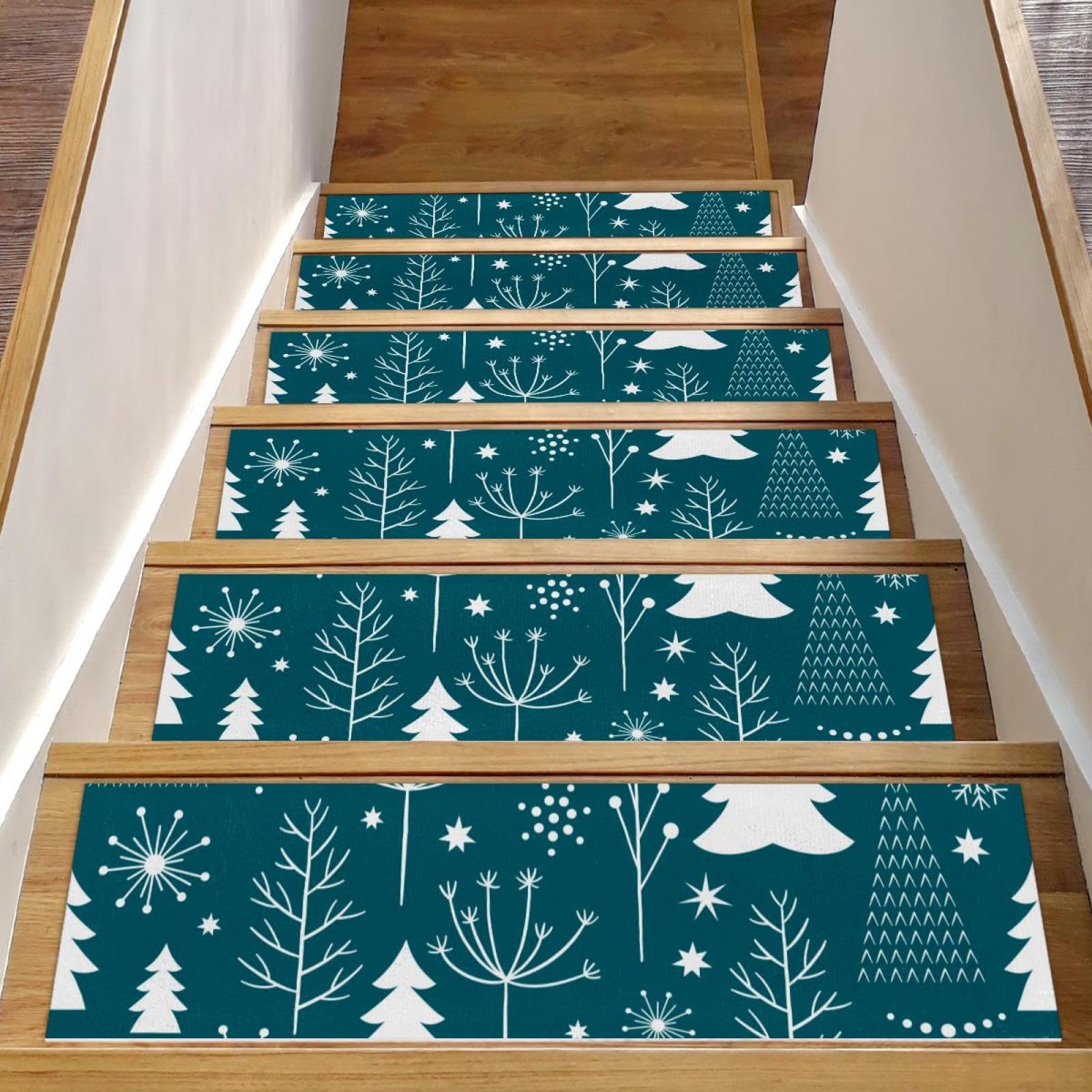Tapis d'escalier antidérapants lot de 15 sécurité marches bois intérieur
