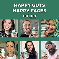 Vista 7 de Emma Salud Intestinal - Paquete de 4 - Alivio de Gases e Hinchazón, Estreñimiento, Reparación de Intestino Permeable - Limpieza Intestinal
