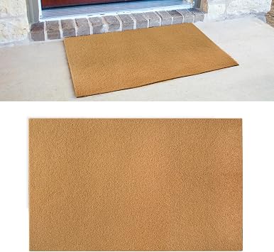 Blank Door Mat for Crafting and Painting, Artificial Coir Doormat Outdoor, Non-Slip Rubber Backing Welcome Mat for Indoor/Outdoor Front Porch Entryway 30x17 Inch
