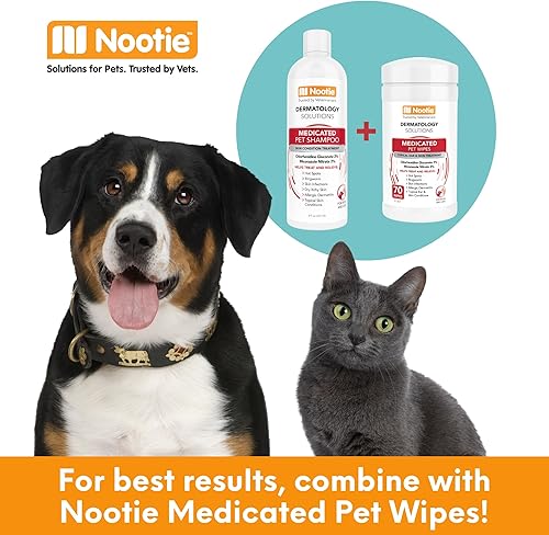 Miniatura 5 de Nootie Medicated Pet Shampoo, Dog Shampoo, Cat Shampoo, Formulated for Veterinarians, Sold in over 10,000 Vet Clinics Worldwide - 16oz