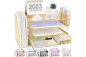 Gold Desk Organizer: Enhanced Productivity and Workspace Aesthetics