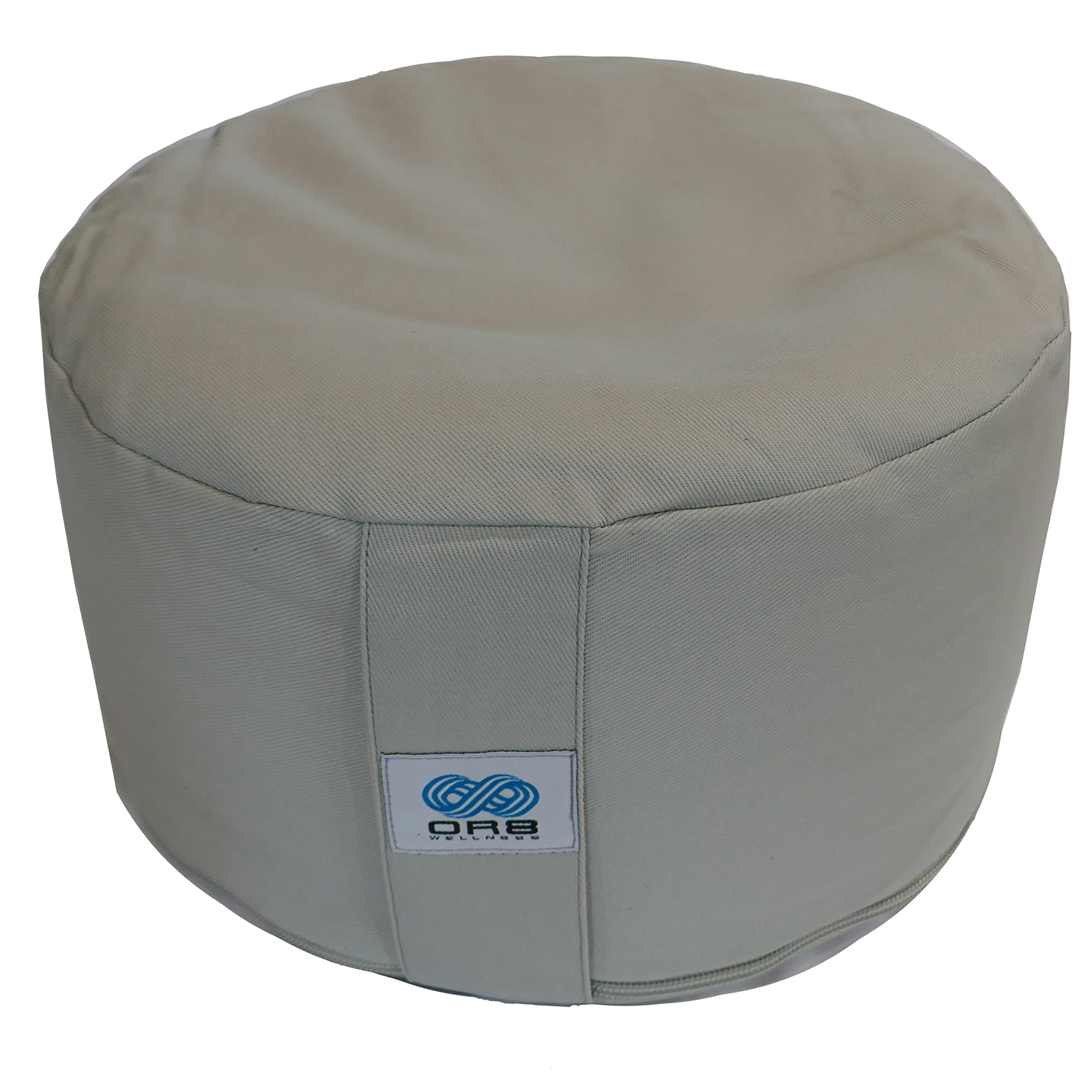 OR8 Wellness Yoga Pillow Round Floor Cushion Seating Support for Meditation Practise Relaxation with Removable Washable Cotton Cover
