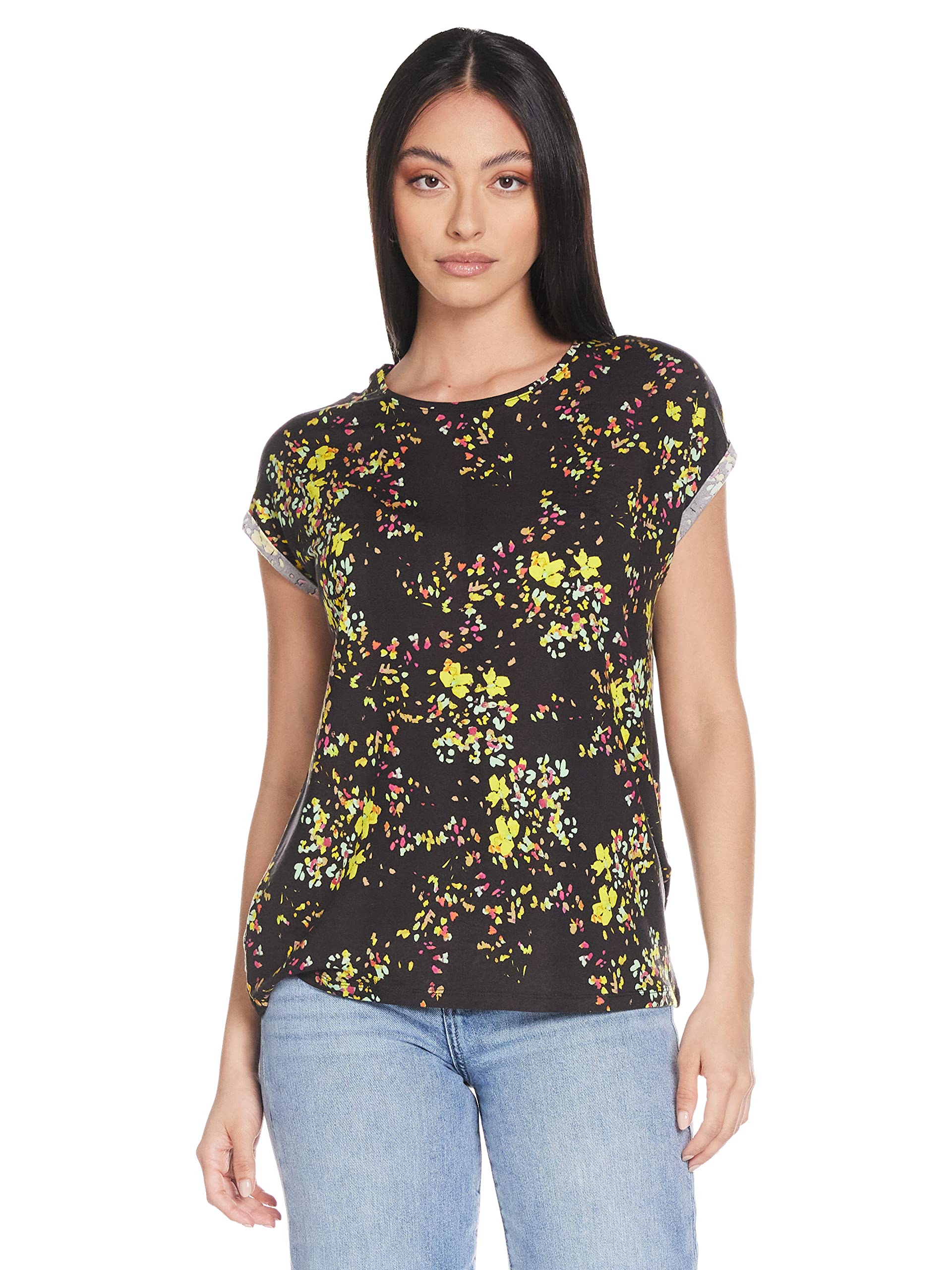 VERO MODAWomen's VMAVA PLAIN S/S MULTI AOP GA T-Shirt