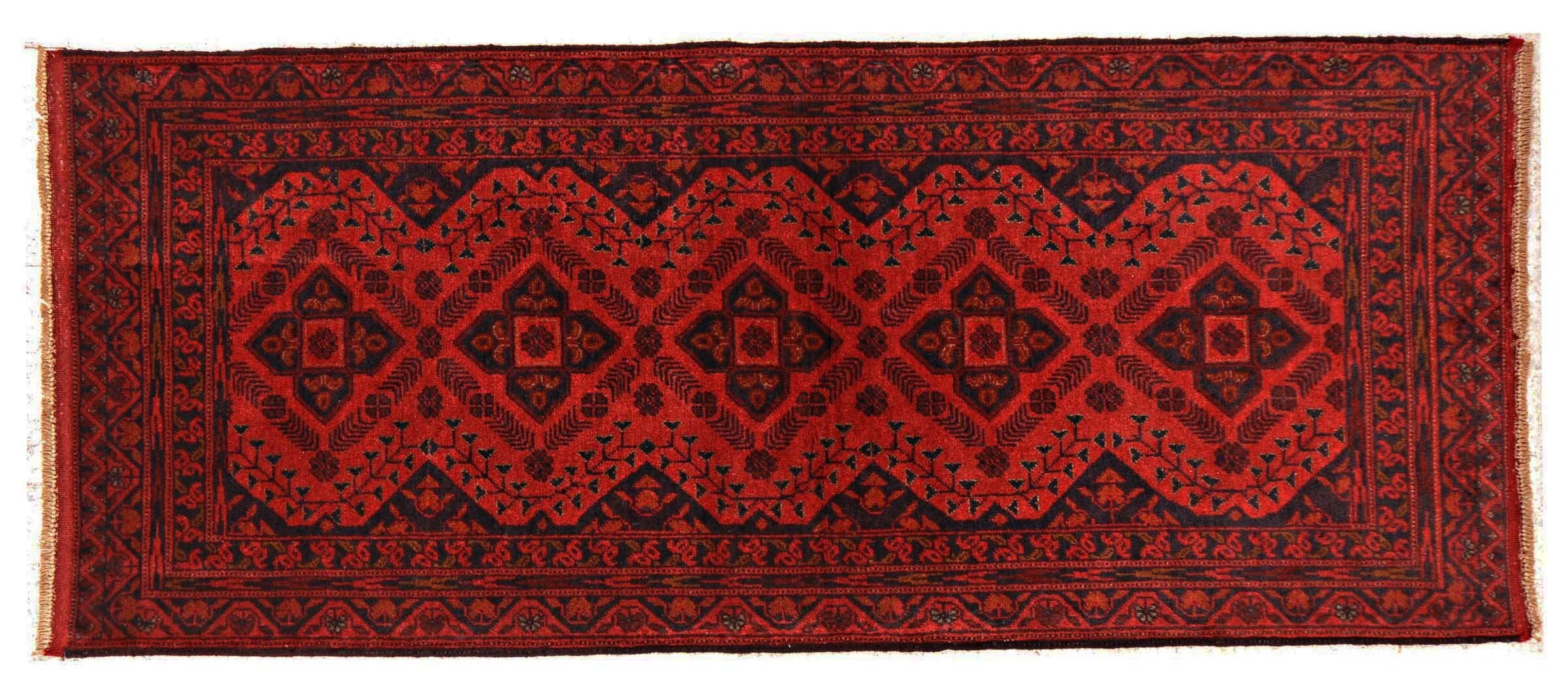Tapis afghan fait main Khal Mohammadi marron, l'âme de l'artisanat chez vous