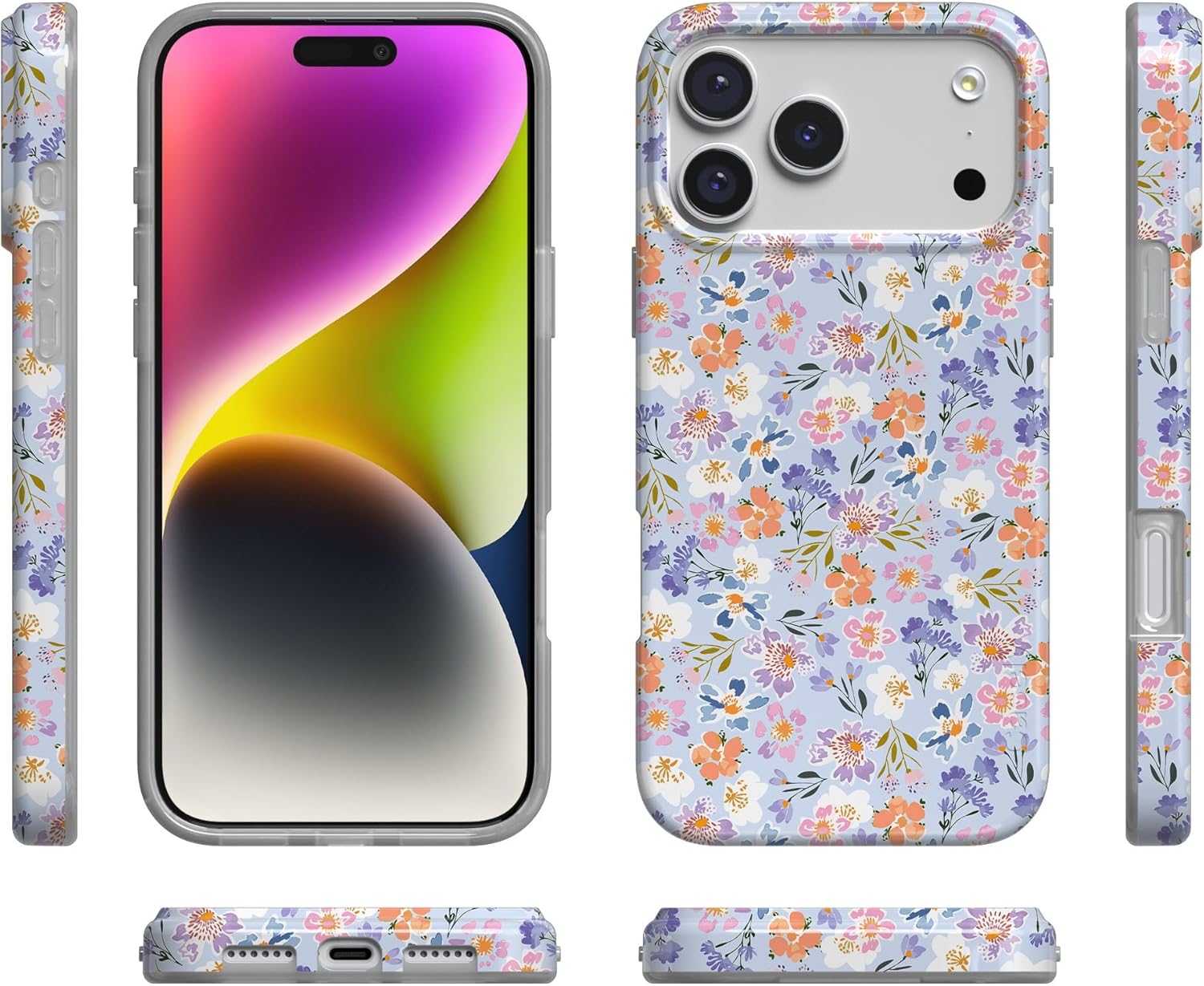 Casely iPhone 17 Pro Max Case | Poppy Meadows | Pastel Floral | Compatible with MagSafe | Classic Ultra Slim Design - Image 7