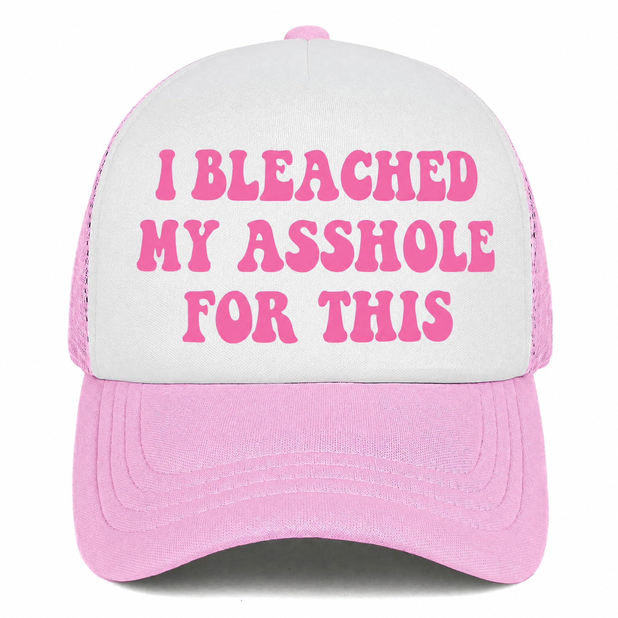 You Find It Offensive? I Find It Funny Trucker Hats for Women Pink Men Funny Slogan Pink Hats for Men