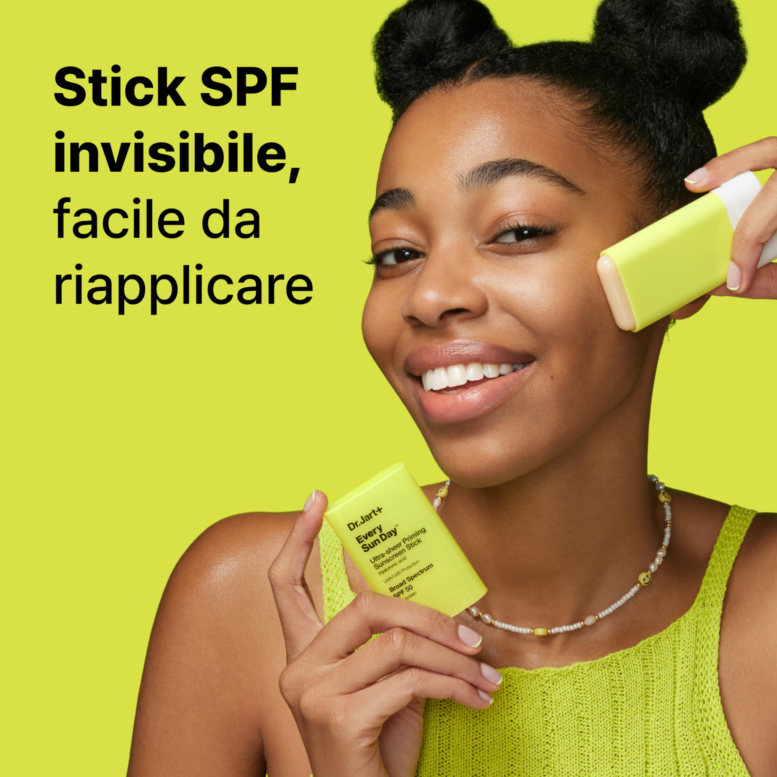 Dr.Jart+ Every Sun Day Priming Stick | Protezione Solare SPF 50 Ultra Trasparente | Stick Solare | Skincare Coreana, 19g