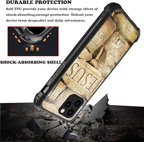 Miniatura 5 de Funda compatible con iPhone 13 Pro Max, diseño de fe cristiana Jesús, diseño increíble a prueba de golpes, antiarañazos, carcasa trasera de