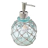 Avanti Linens - Lotion Pump/Soap Dispenser, Countertop Accessories, Beach Inspired Bathroom Decor (Seaglass Collection)