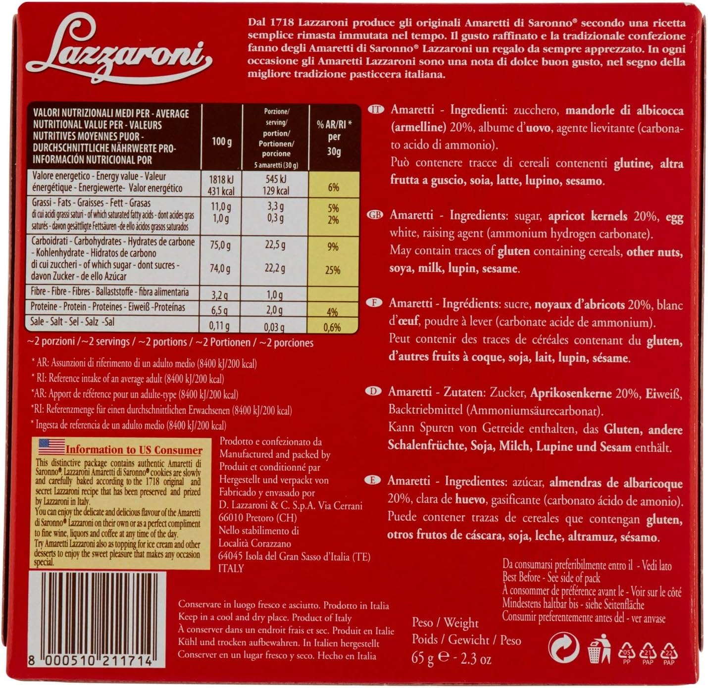 aretti Di Saro, 2.29 Ounce