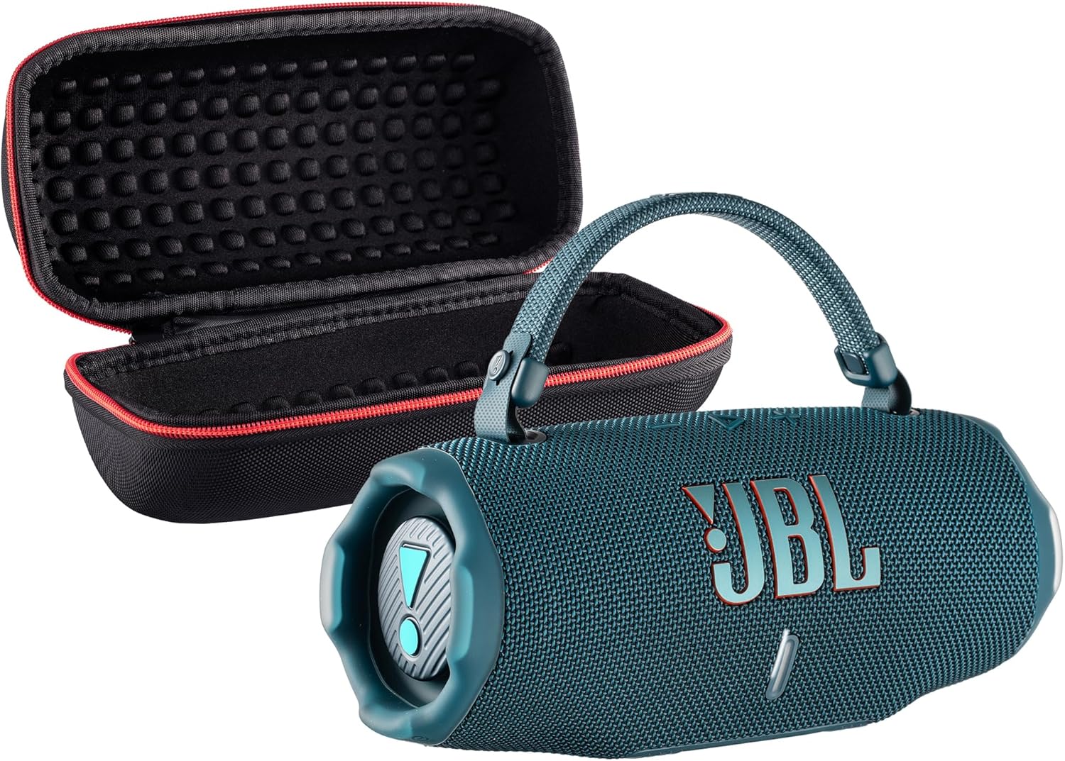 JBL Charge 6 Portable Bluetooth Speaker (Blue) | IP68 Waterproof, DustProof, and DropProof, Outdoor Wireless Audio |28Hrs Playtime + Travel Case Bundle